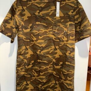 Marc Jacobs Camouflage Short Sleeve Tee Shirt Dress with pockets